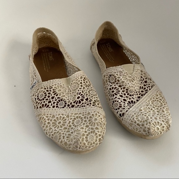TOMS Natural Crochet Classics 7.5 - Picture 4 of 8
